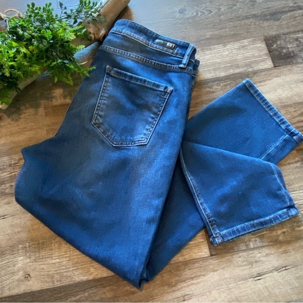 KUT FROM THE KLOTH “Naomi” Ankle Length, Straight Leg Girlfriend Jeans, Size 12